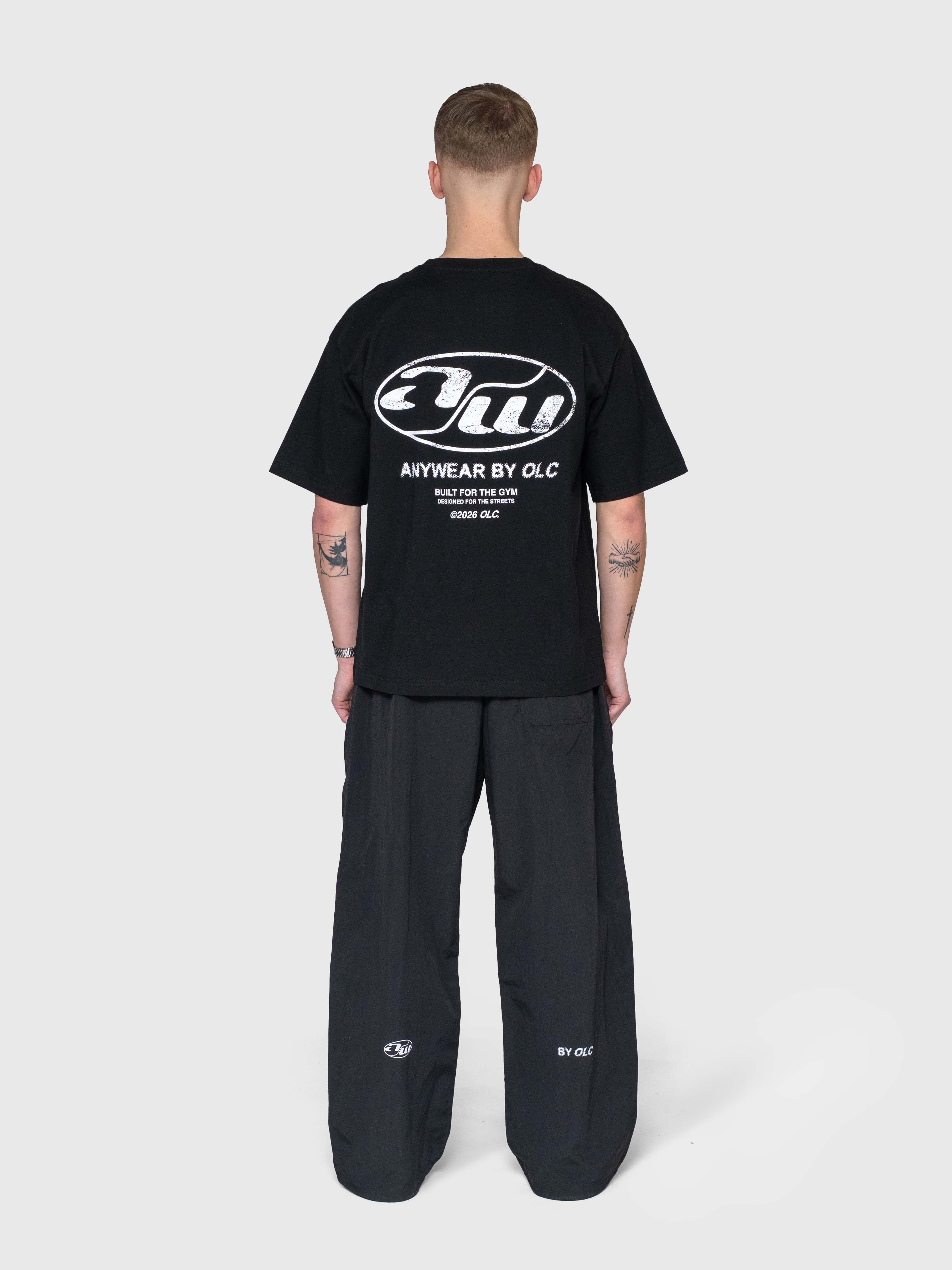 Anywear Heavyweight Box Tee - Black/White