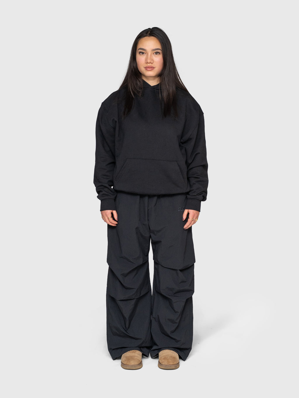 Anywear Heavyweight Hoodie - Black/White