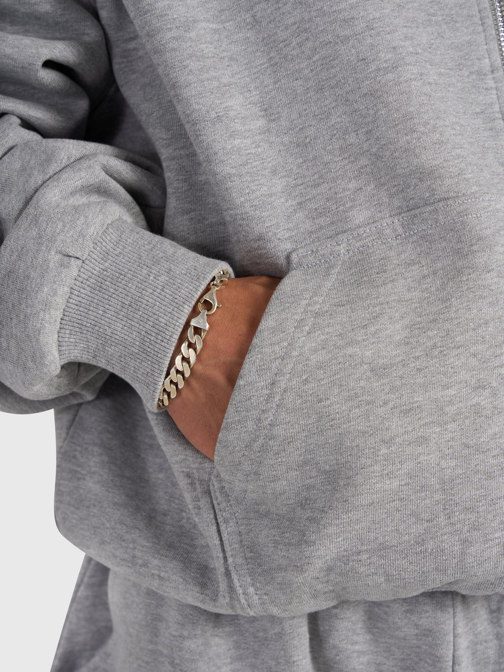 Confidence V2 Zip Hoodie - Cloud Grey/Black