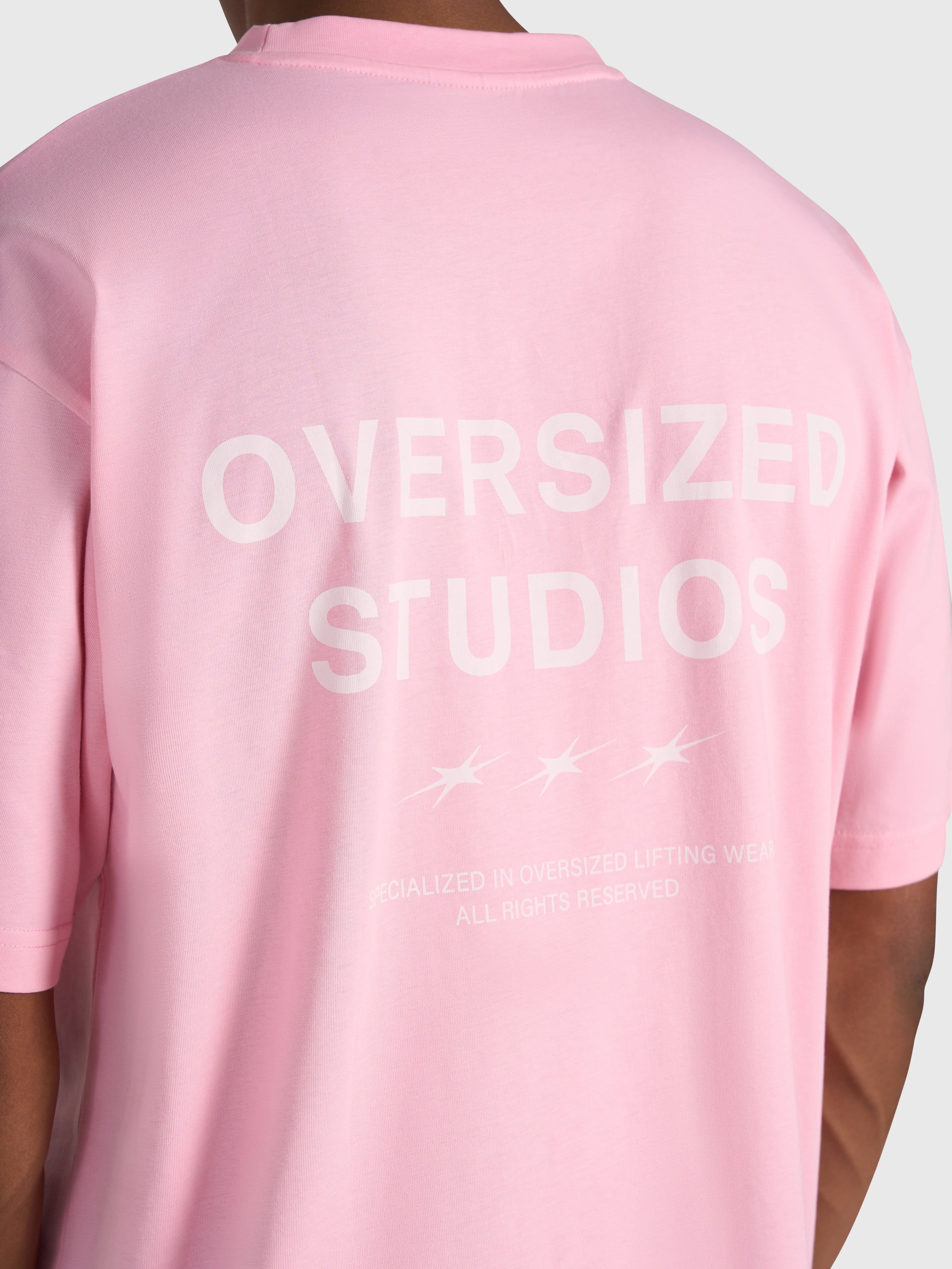Confidence V2 Box Tee - Pink/White