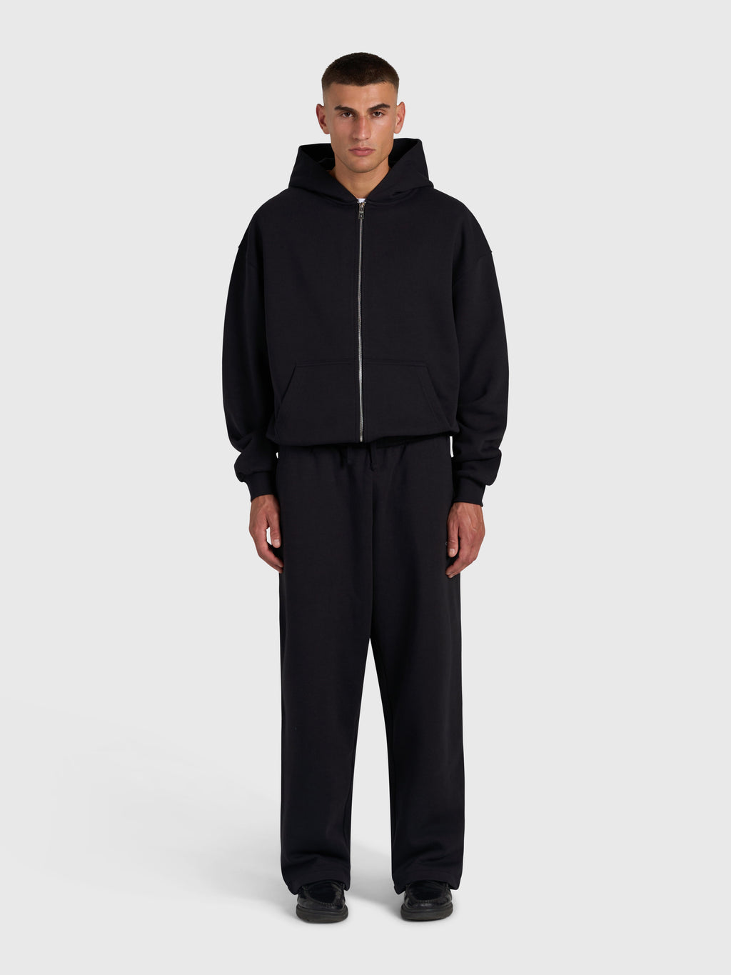 Confidence V2 Zip Hoodie - Black/White