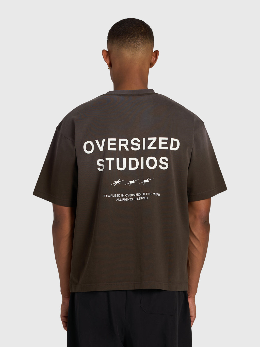 Confidence V2 Heavy Box Tee - Vintage Brown/White