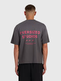 Confidence V2 Heavy Box Tee - Vintage Grey/Pink