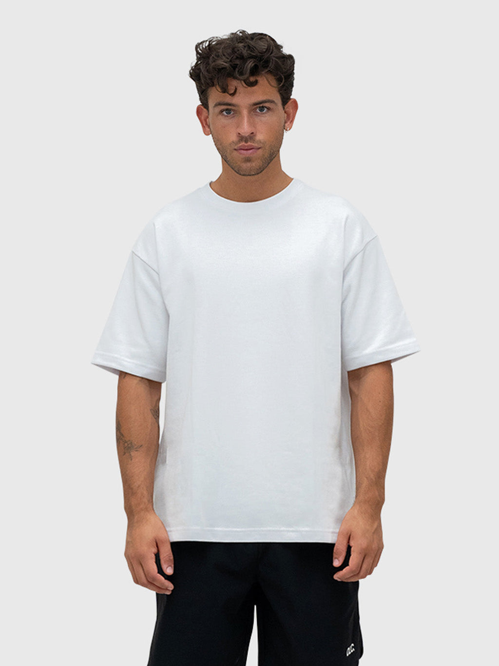 Interlock Stamina Box Tee - White/Black
