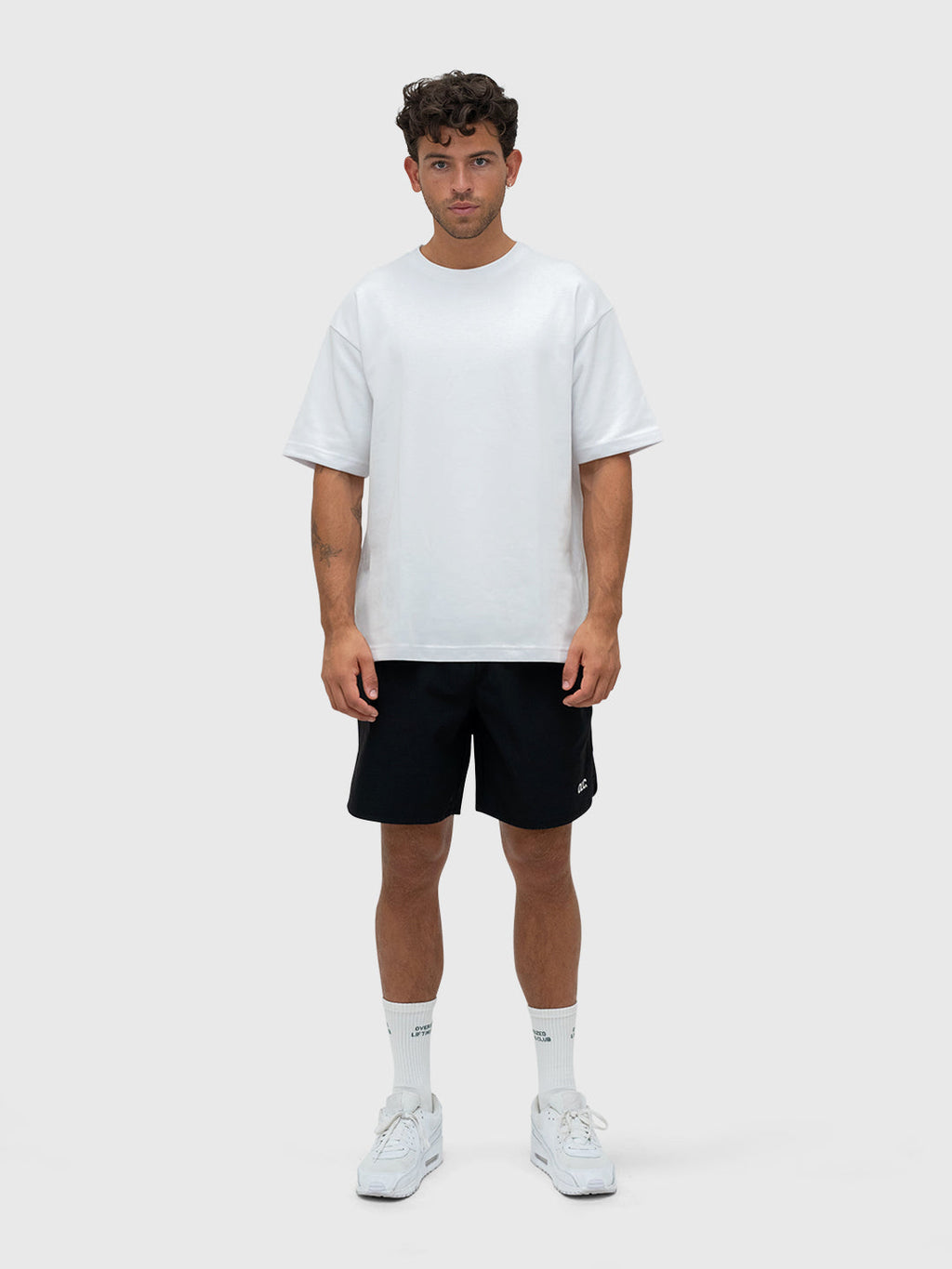 Interlock Stamina Box Tee - White/Black