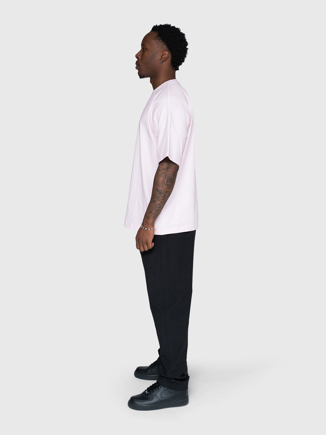 Confidence Heavyweight Box Tee - Pink/White