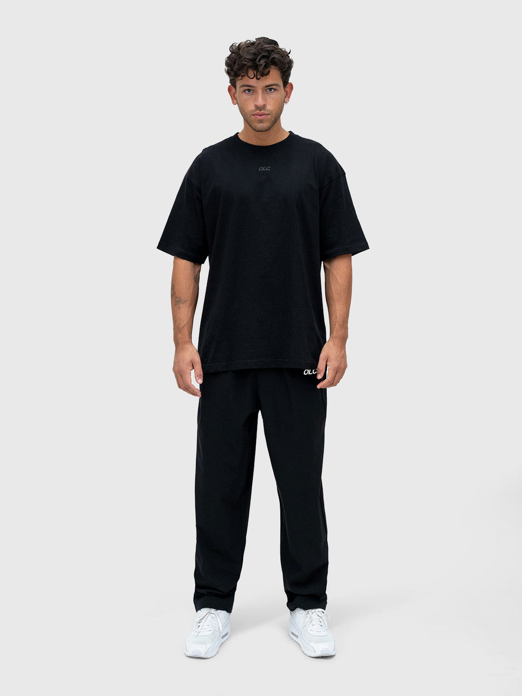 Logo Tech Pants - Black/White