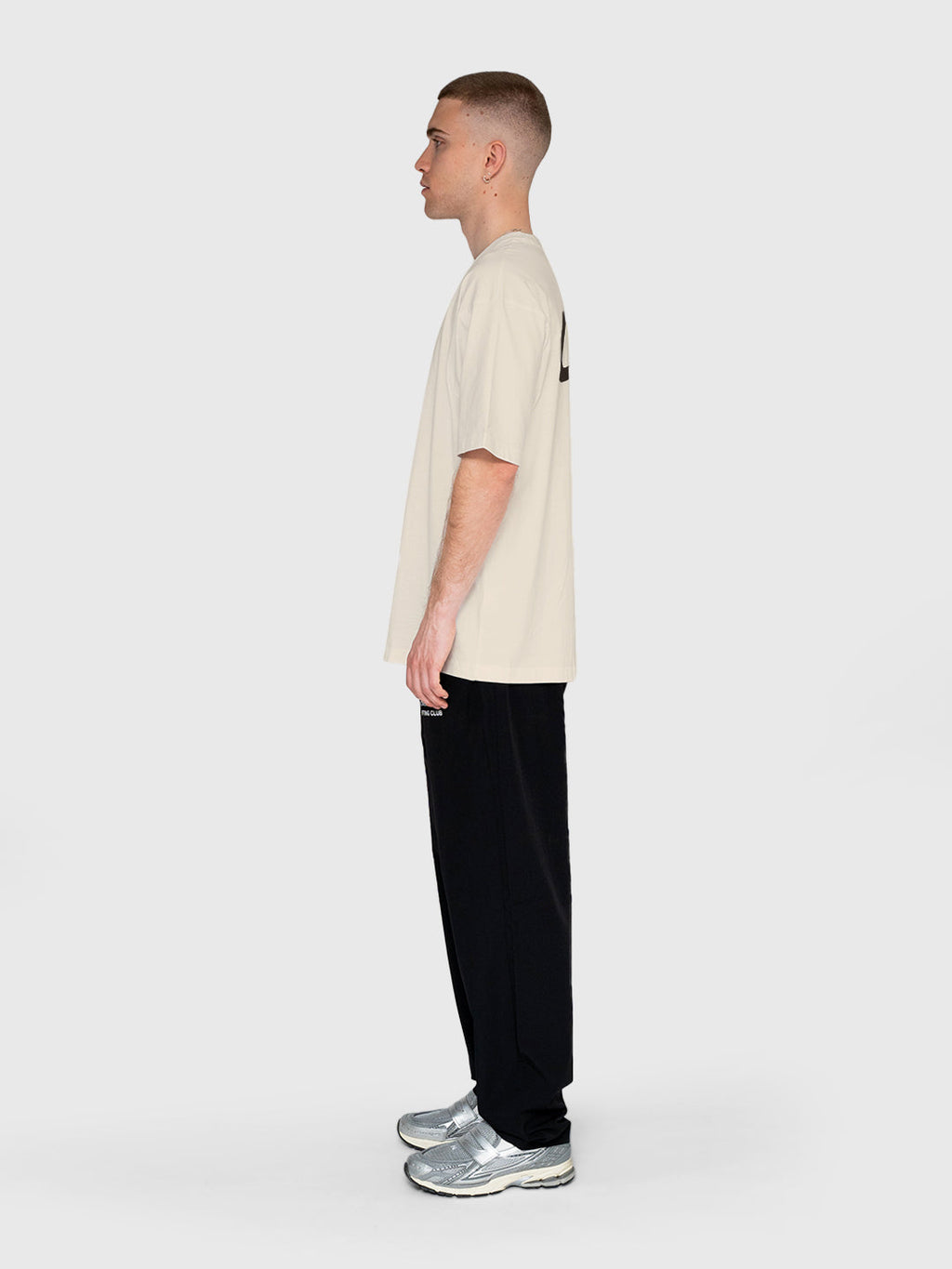 Logo Box Tee - Beige/Brown