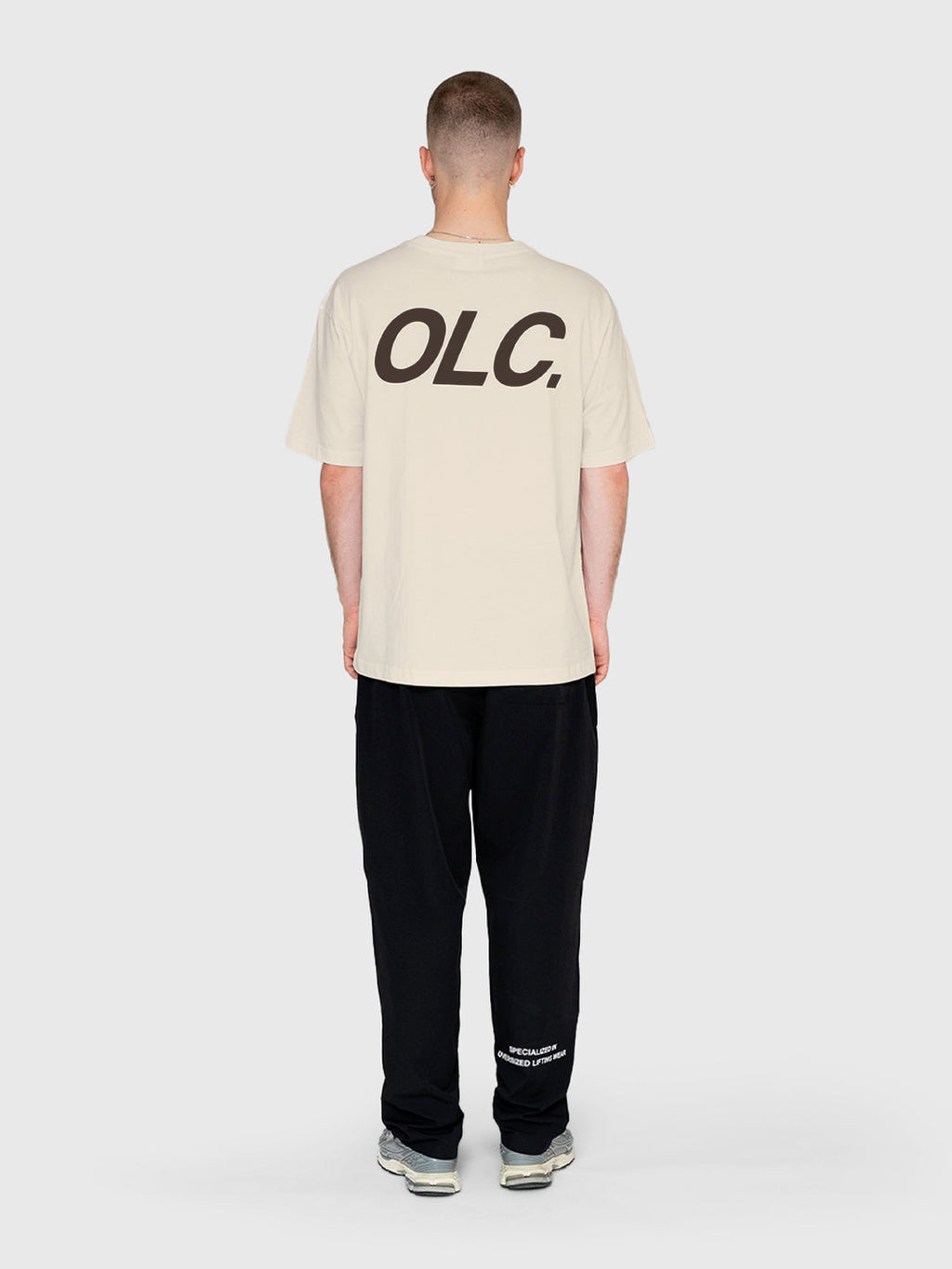 Logo Box Tee - Beige/Brown