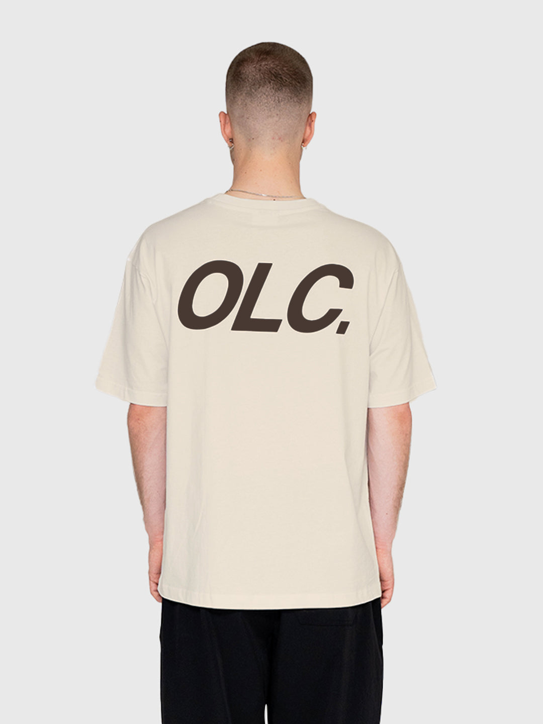 Logo Box Tee - Beige/Brown