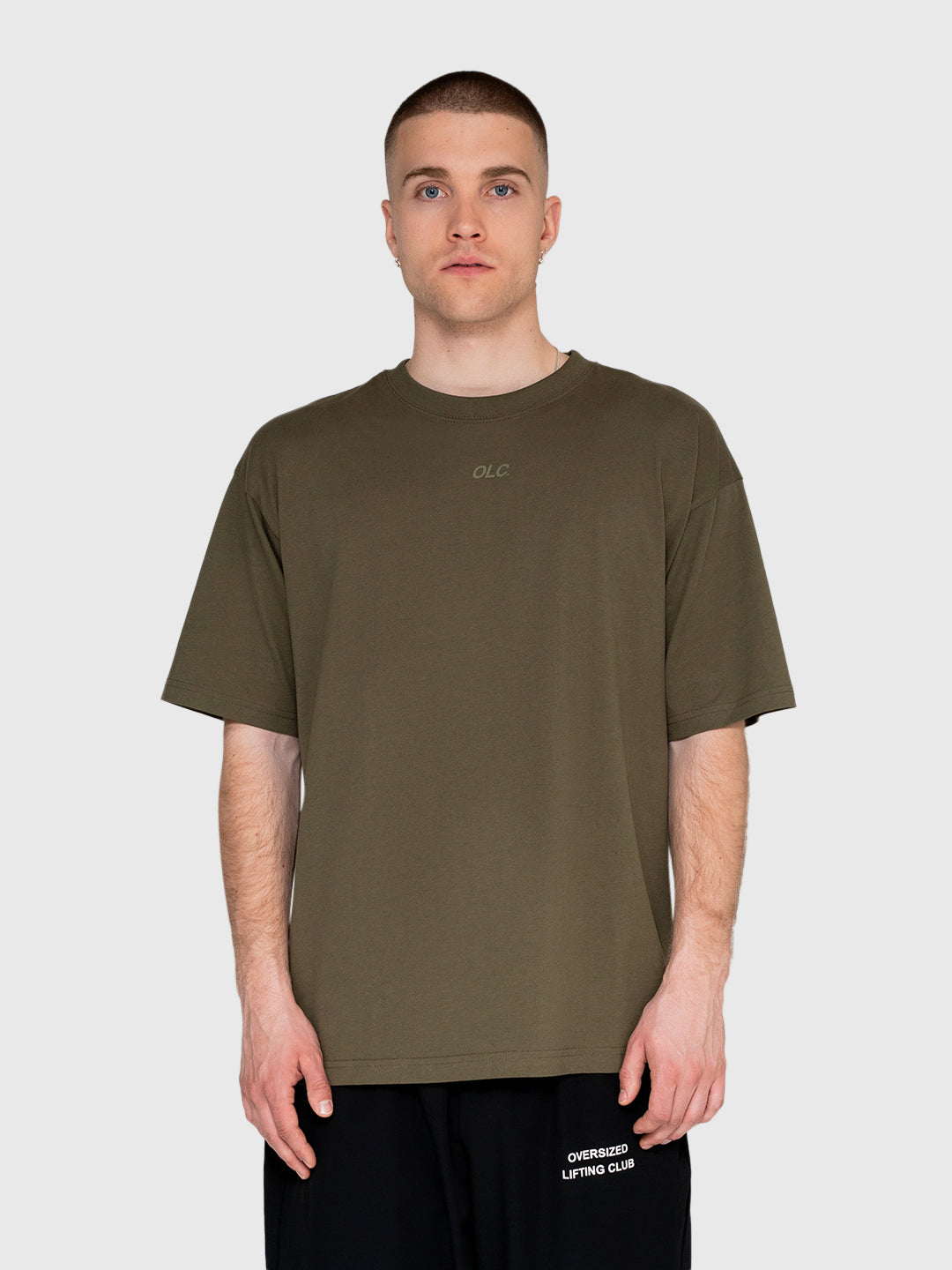 Logo Box Tee - Army/Black