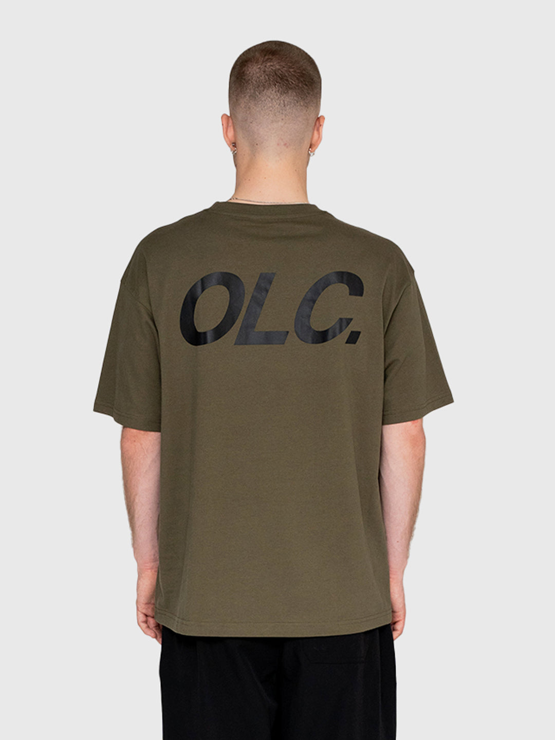Logo Box Tee - Army/Black
