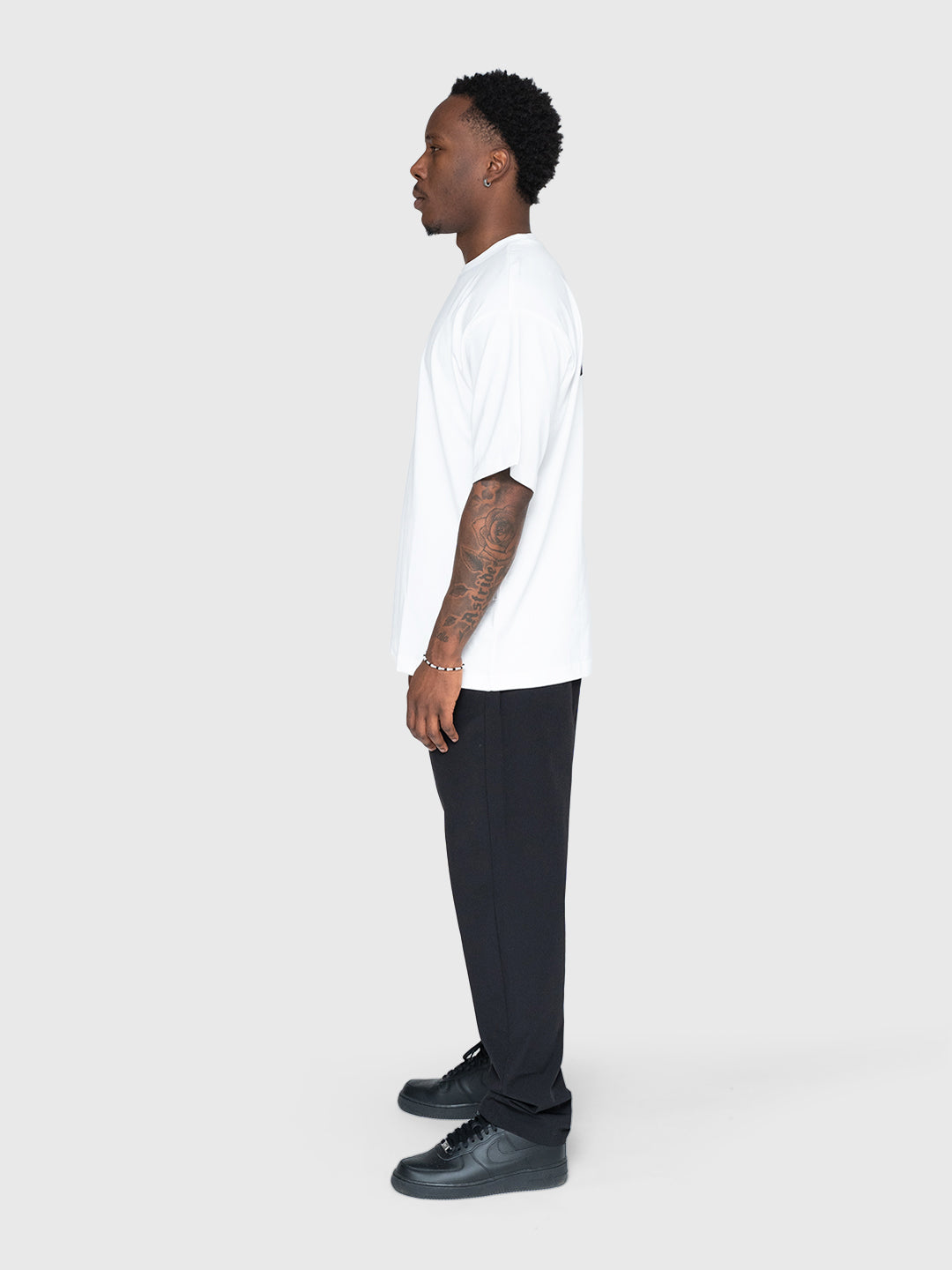 Logo Heavyweight Box Tee - White/Black