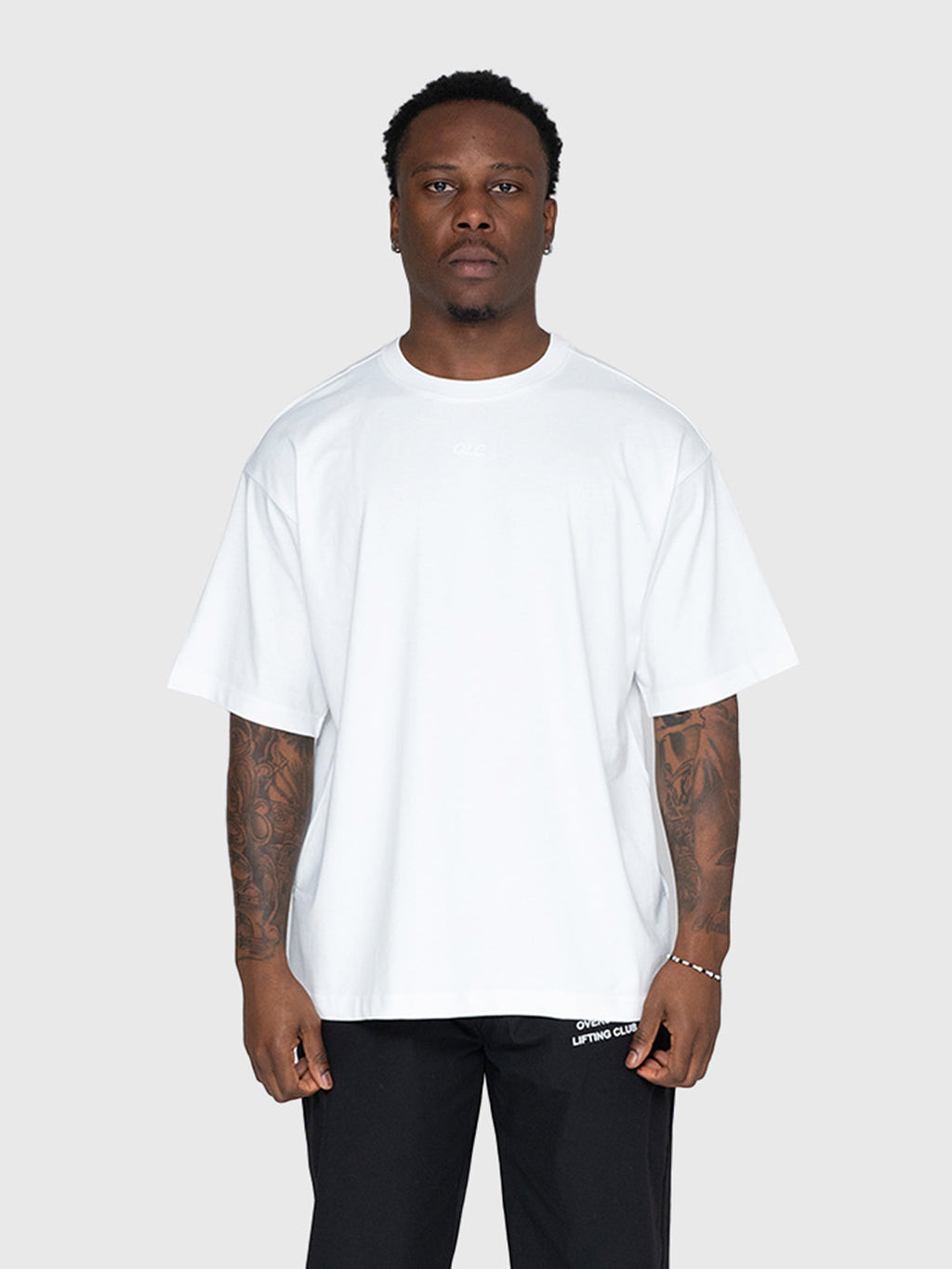Logo Heavyweight Box Tee - White/Black