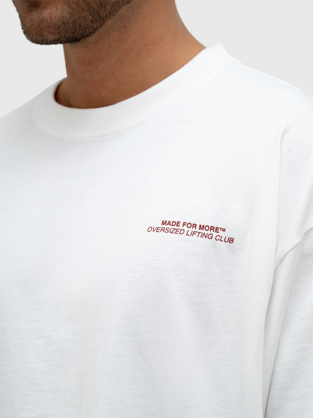 Consistency Box Tee - Cream/Burgundy