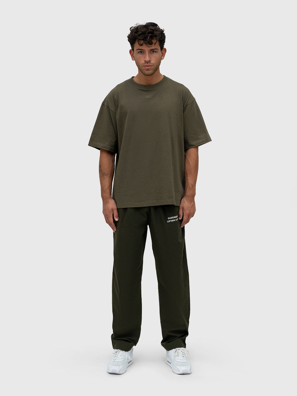 Confidence Tech Pants - Khaki Green/White