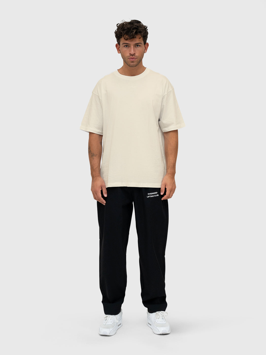 Confidence Box Tee - Beige/Brown