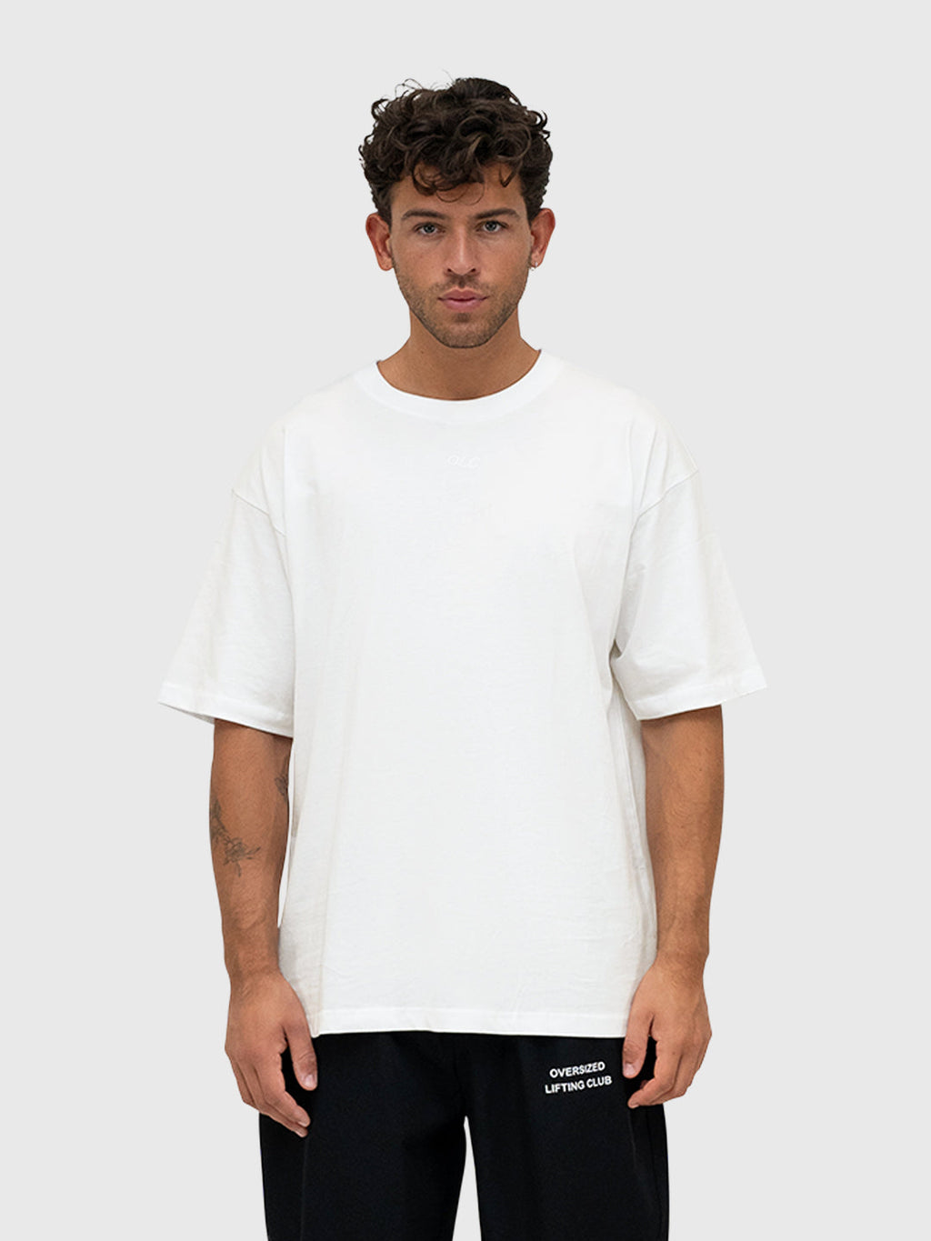 Confidence Box Tee - Cream/Forest