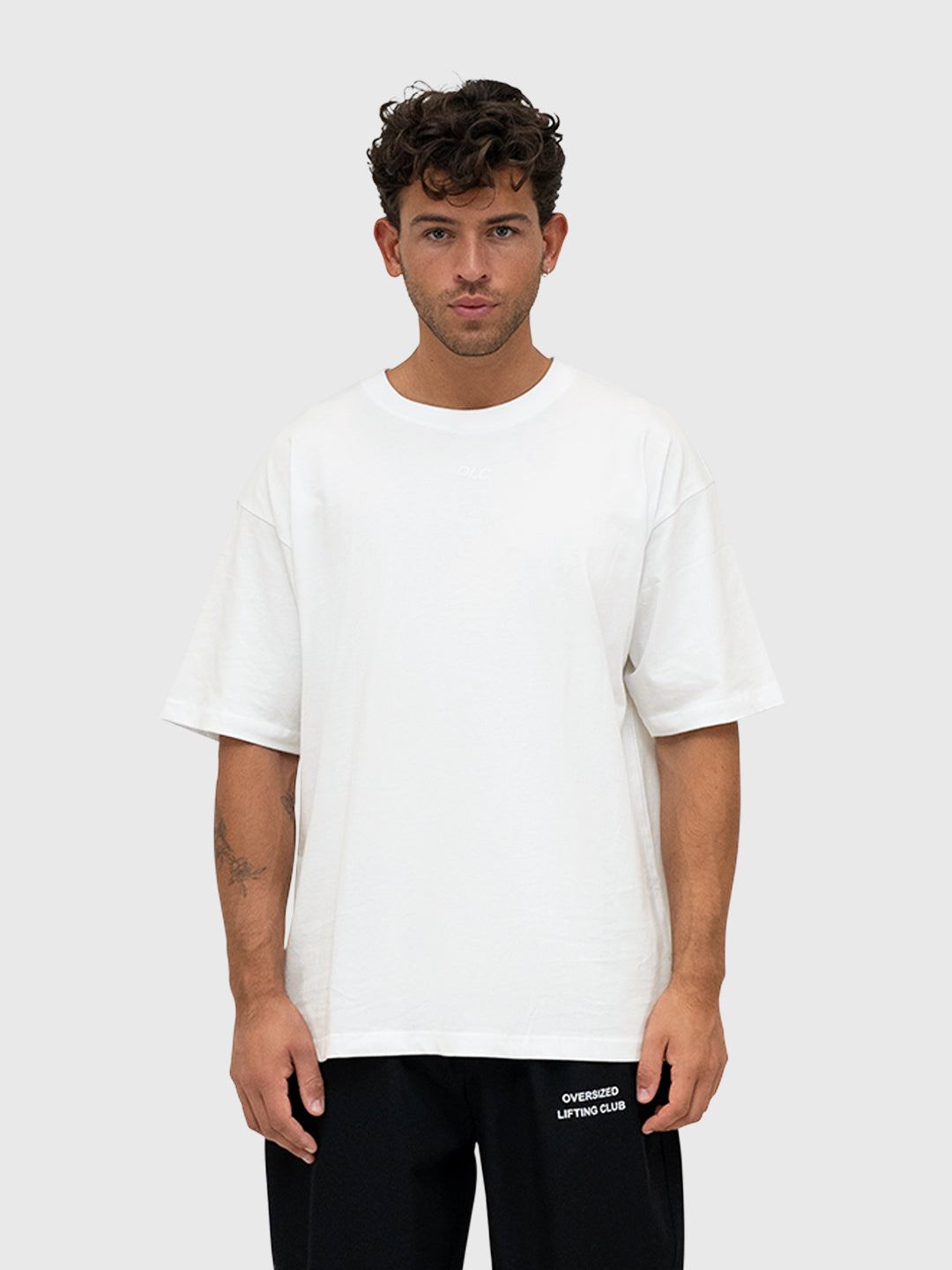 Confidence Box Tee - Cream/Forest