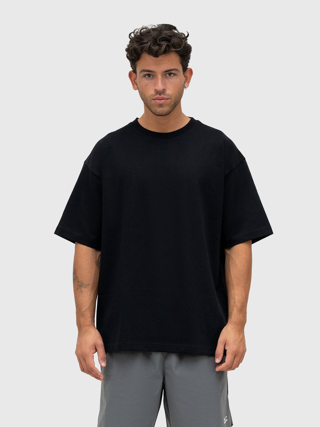 Interlock Stamina Box Tee - Black/White
