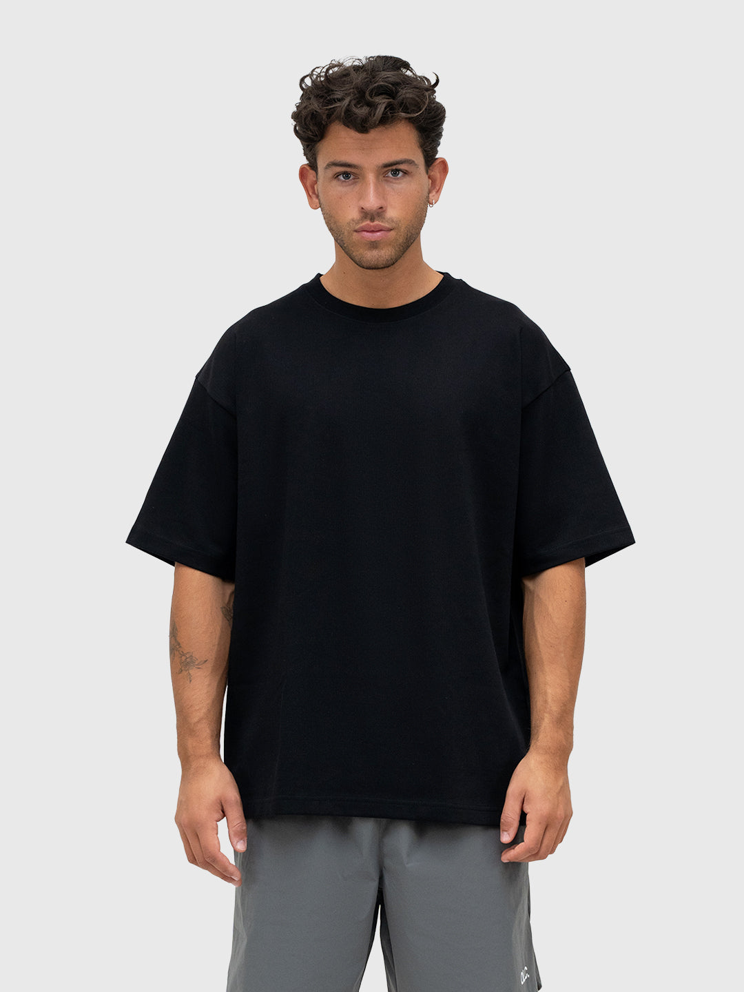 Interlock Stamina Box Tee - Black/White