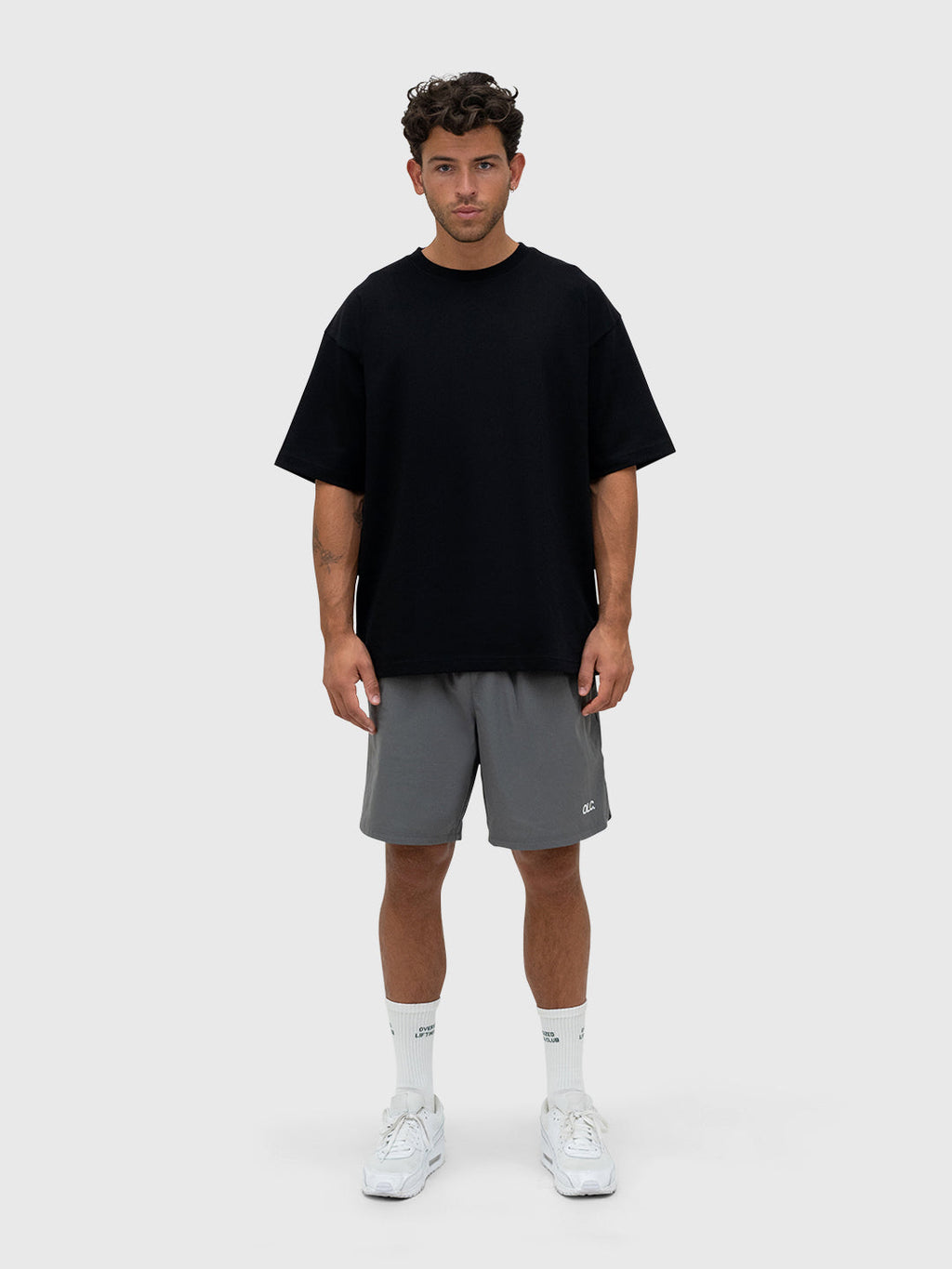 Interlock Stamina Box Tee - Black/White