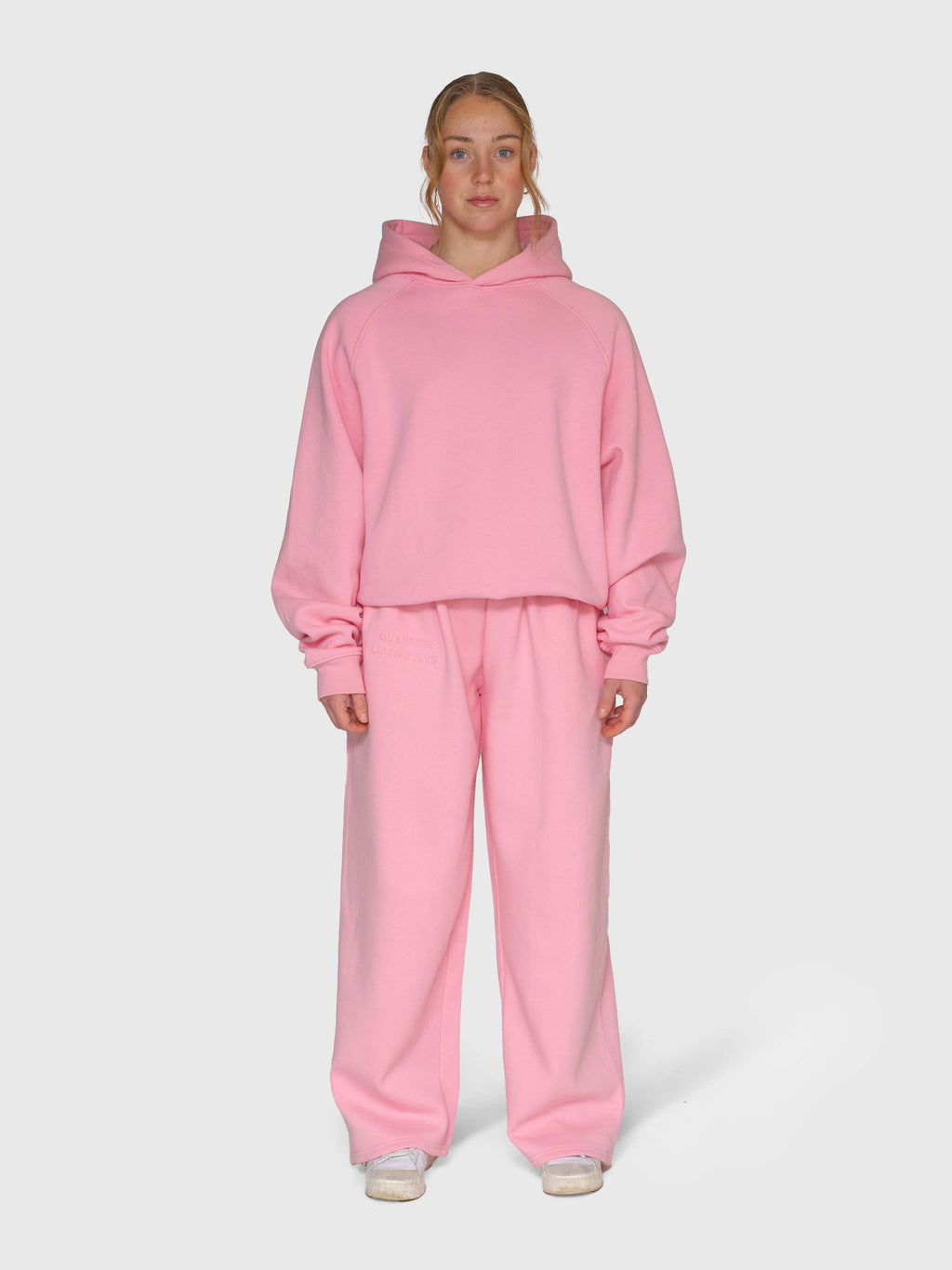 Cloud Raglan Hoodie - Pink