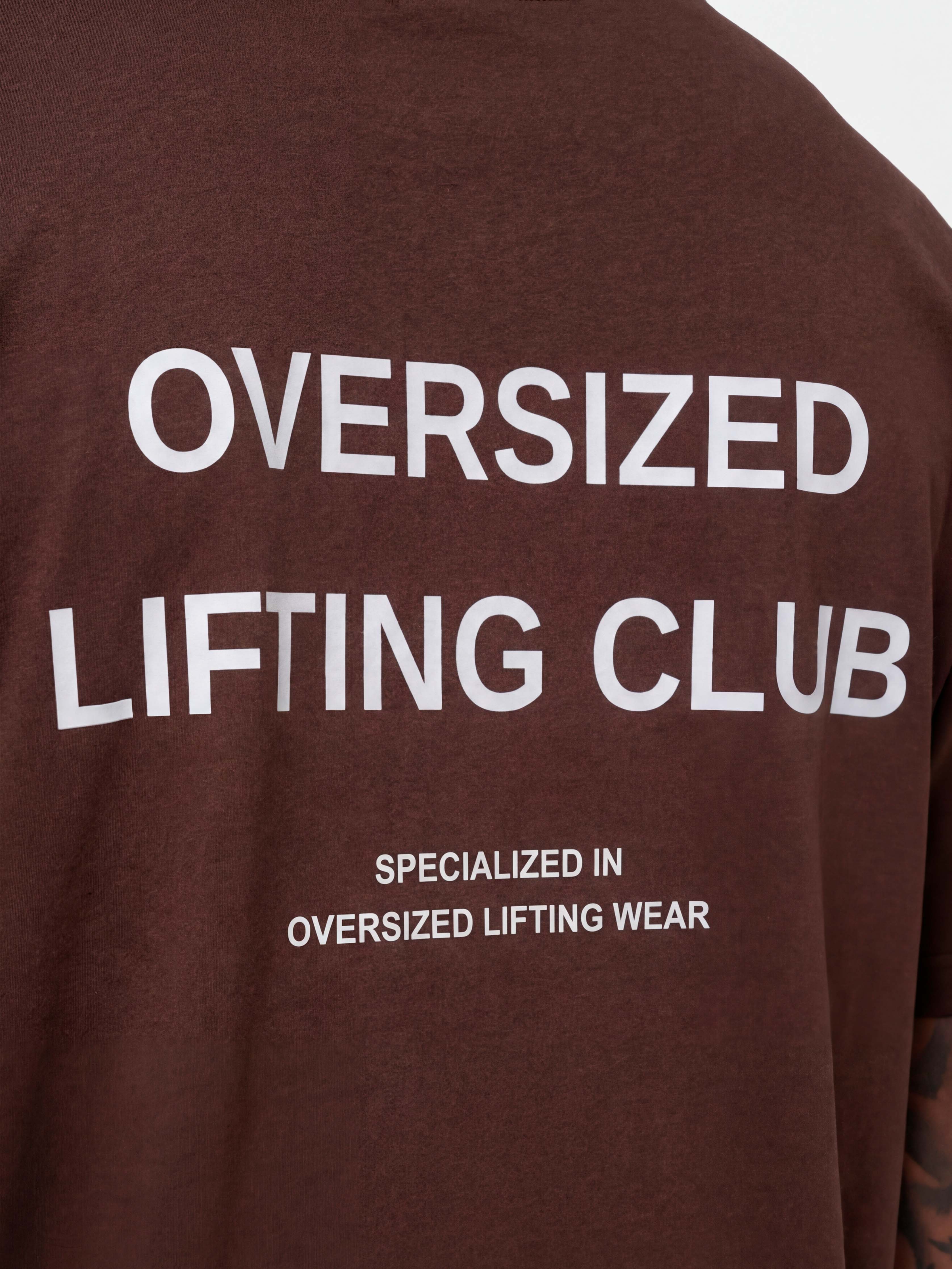 Confidence Box Tee - Brown/White