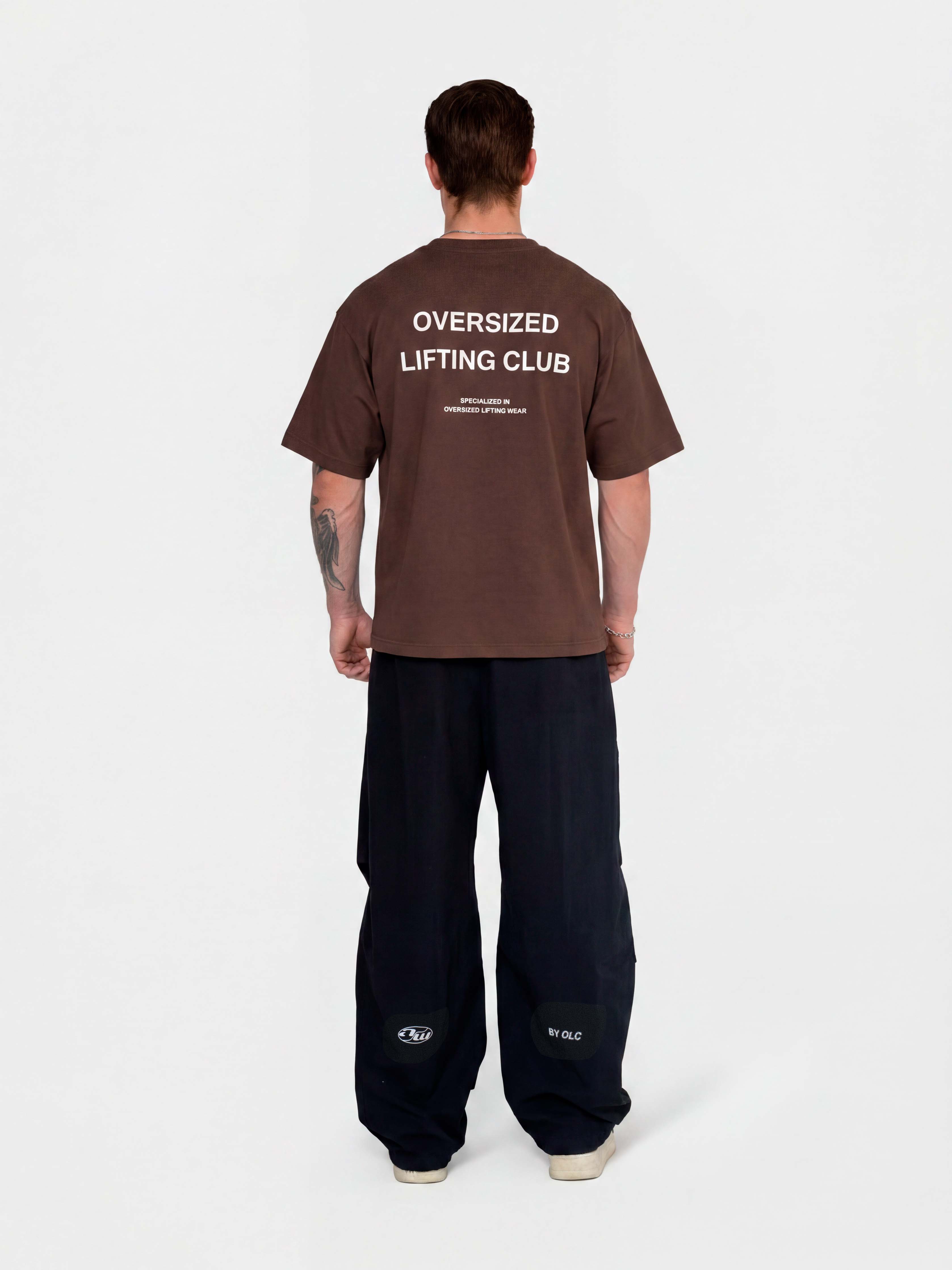 Confidence Box Tee - Brown/White