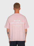 Long Run Box Tee - Pink/White