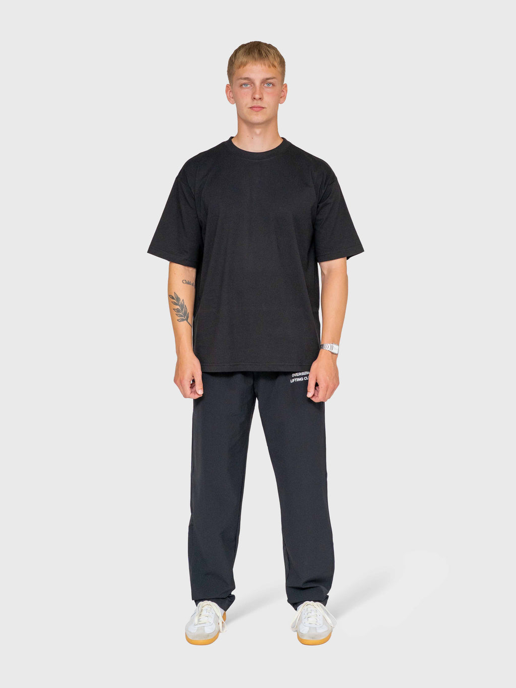 Long Run Box Tee - Black/Pink