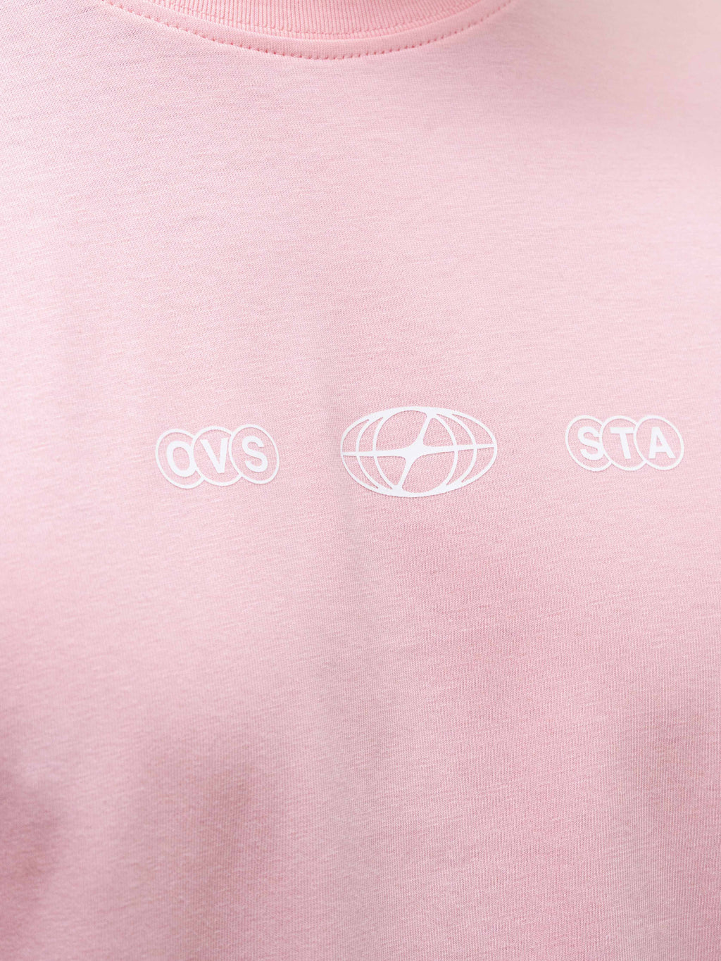 Stamina Chrome Box Tee - Pink/White