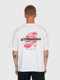 Stamina Chrome Box Tee - White/Pink