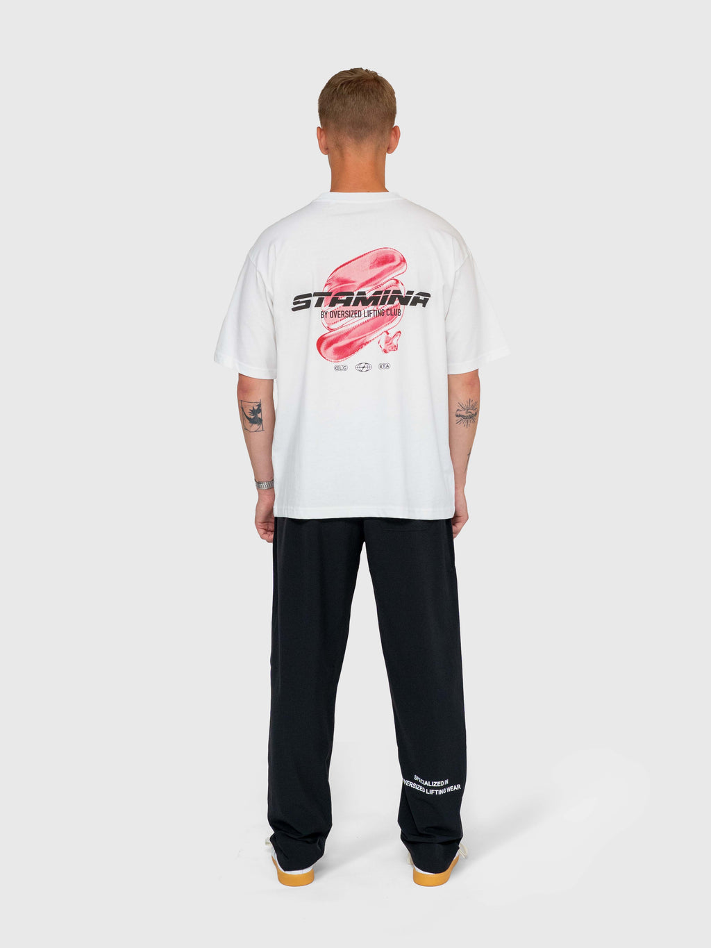 Stamina Chrome Box Tee - White/Pink