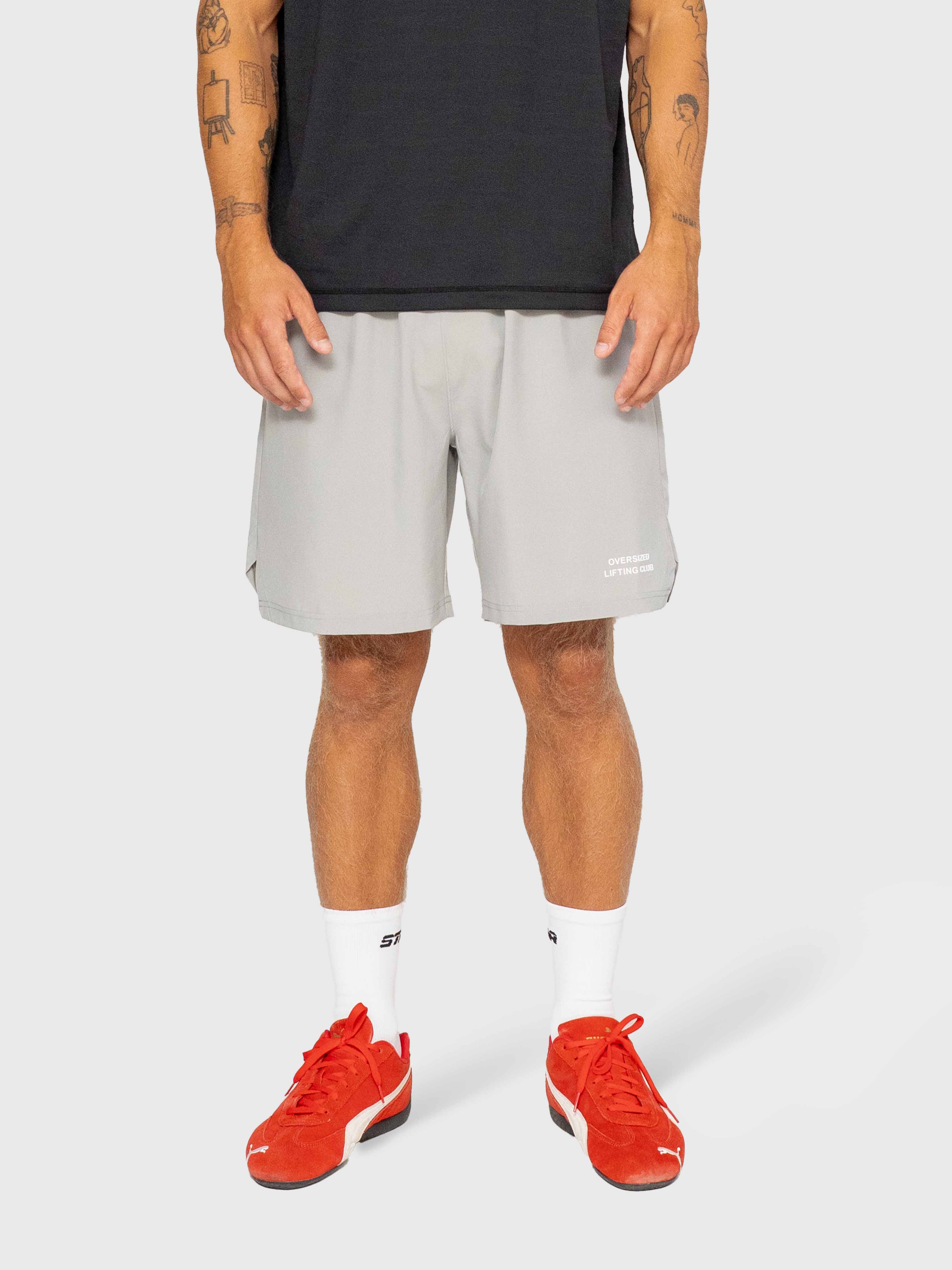 Confidence Tech Shorts 2.0 - Neutral Grey/White