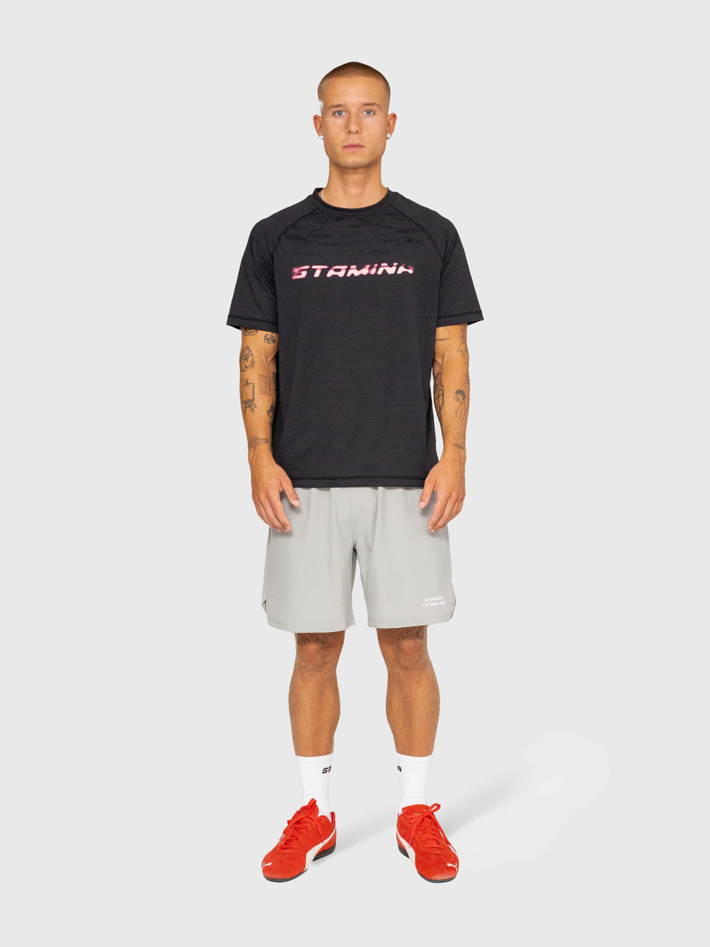 Confidence Tech Shorts 2.0 - Neutral Grey/White