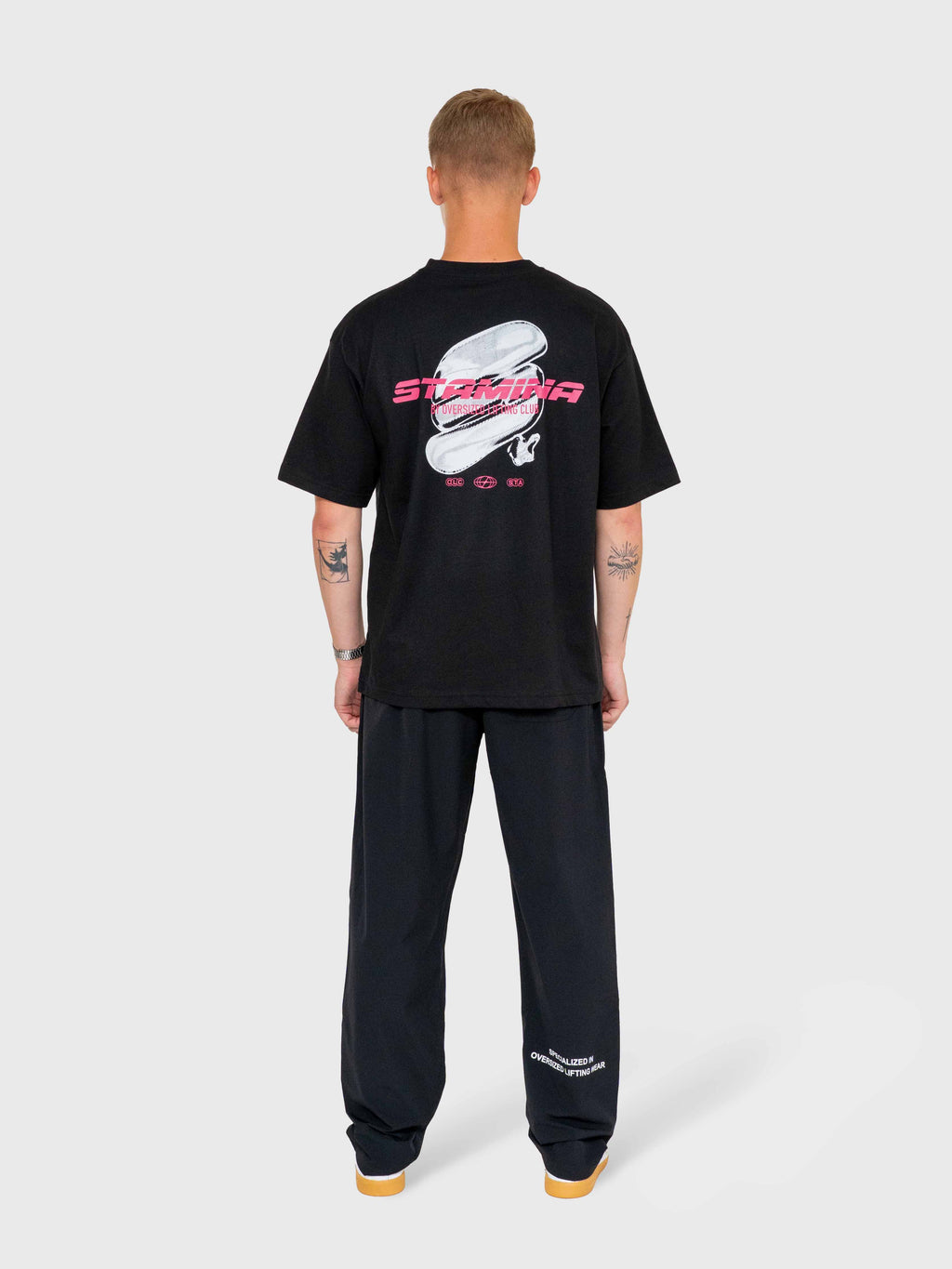 Stamina Chrome Box Tee - Black/Pink