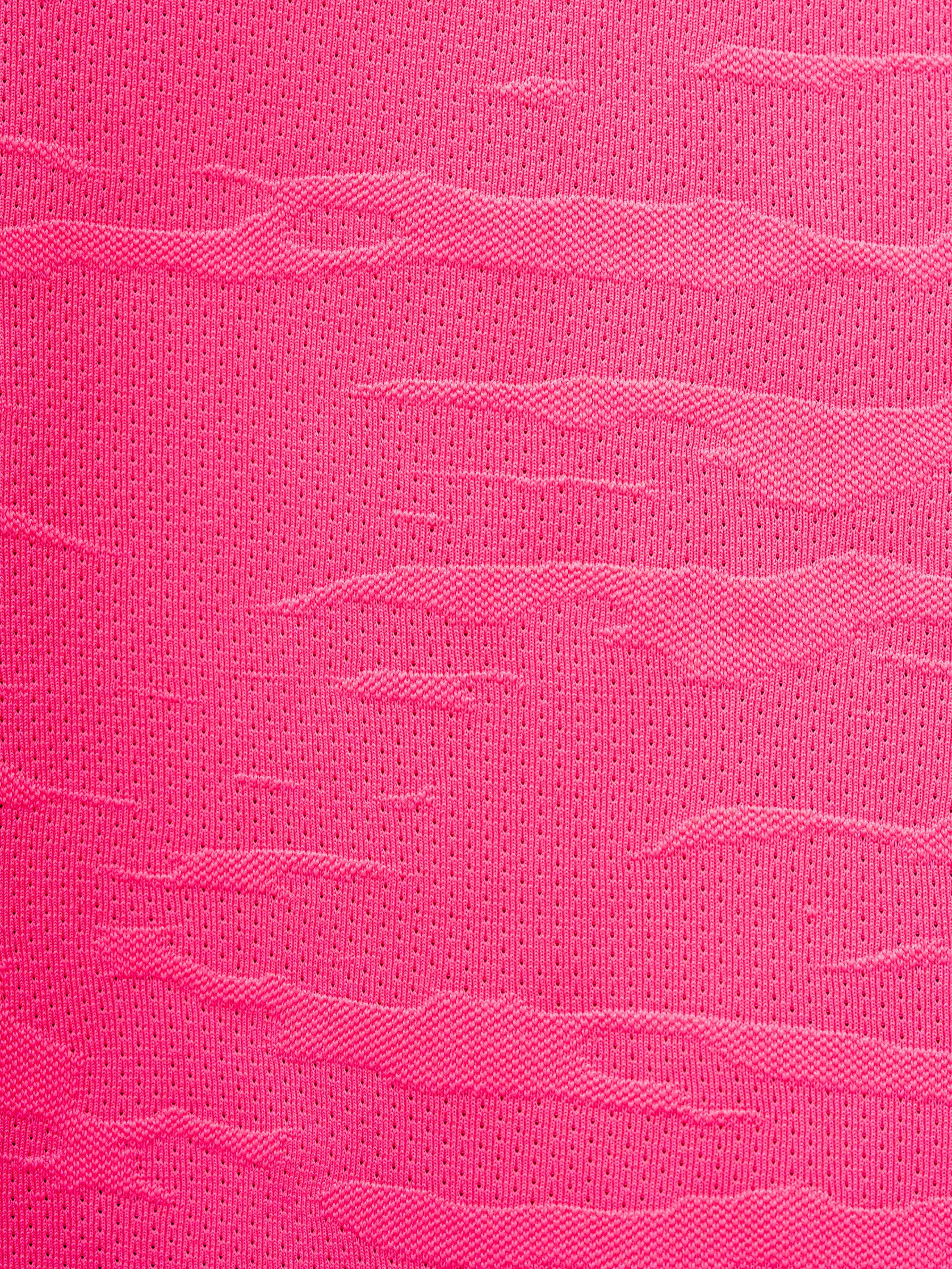 Active Long Sleeve Logo - Hot Pink/White