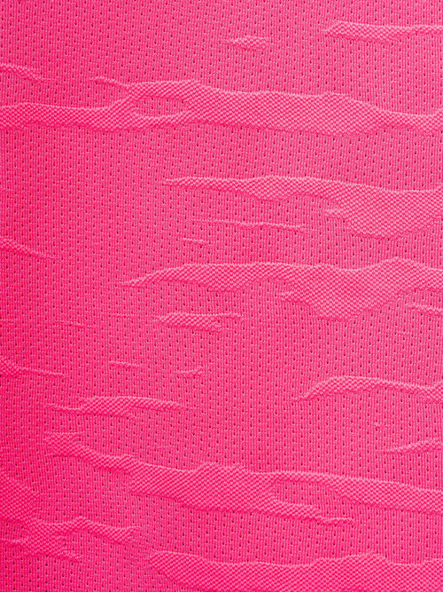 Active Long Sleeve Logo - Hot Pink/White