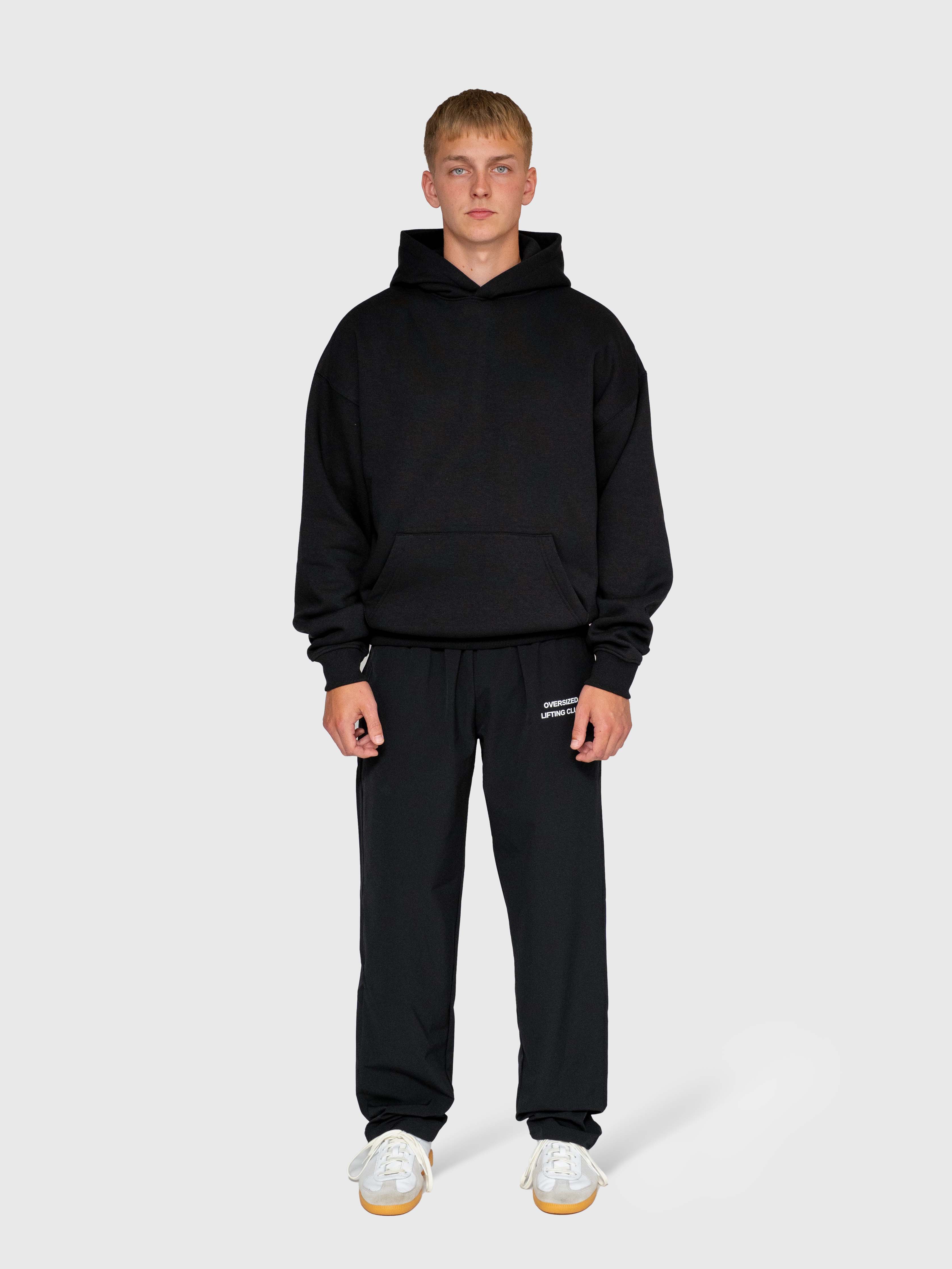 Long Run Hoodie - Black/White