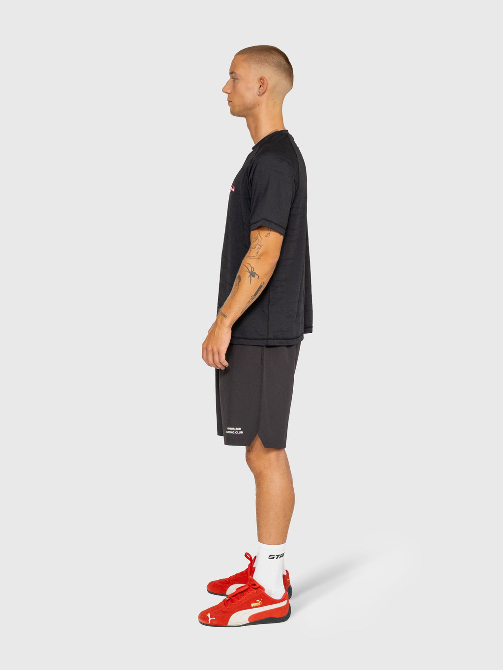 Flow Active Tee - Black/Pink