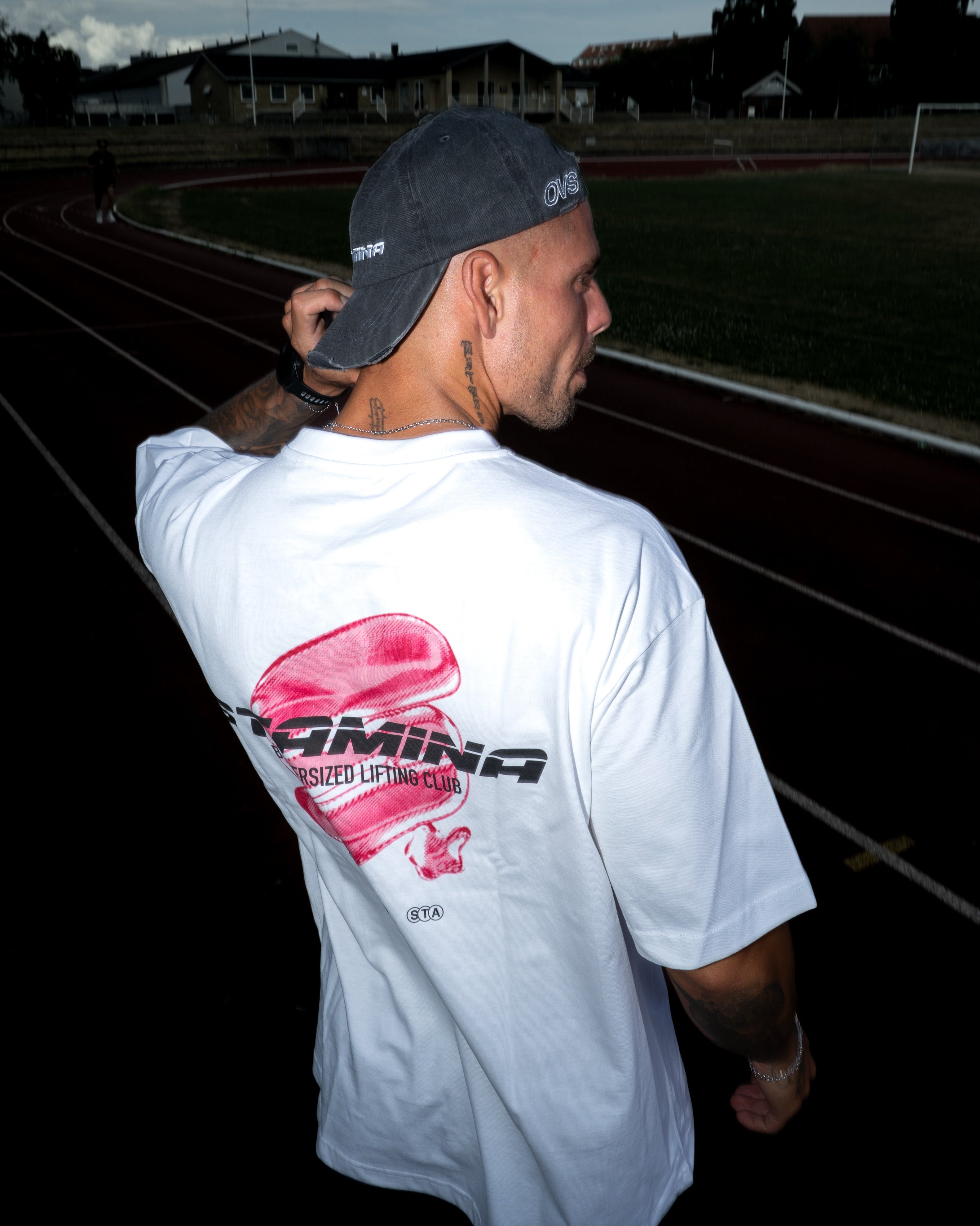 Stamina Chrome Box Tee - White/Pink