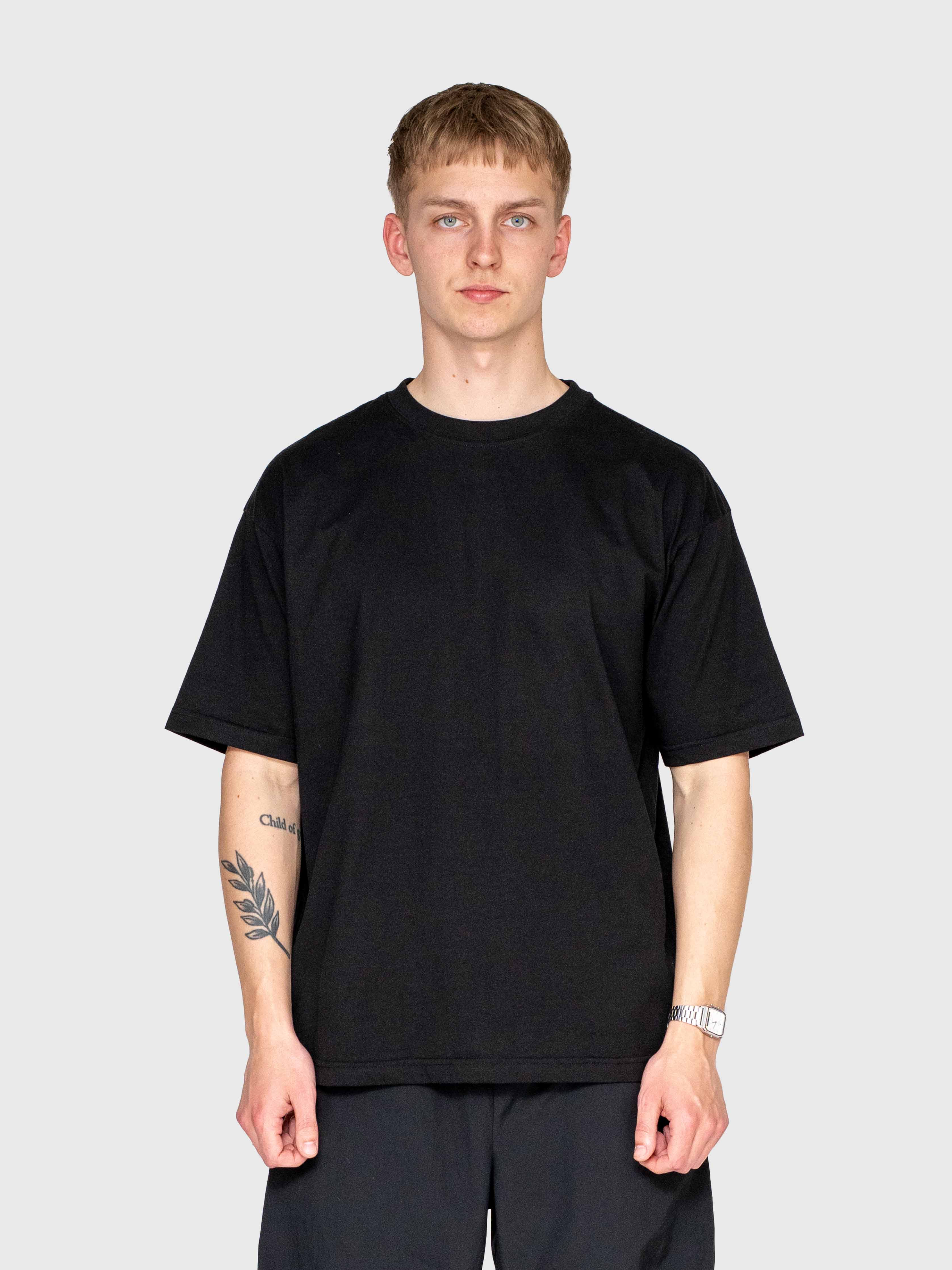 Smudgy Box Tee - Black/Pink