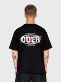 Oversized box tee - Black/Red