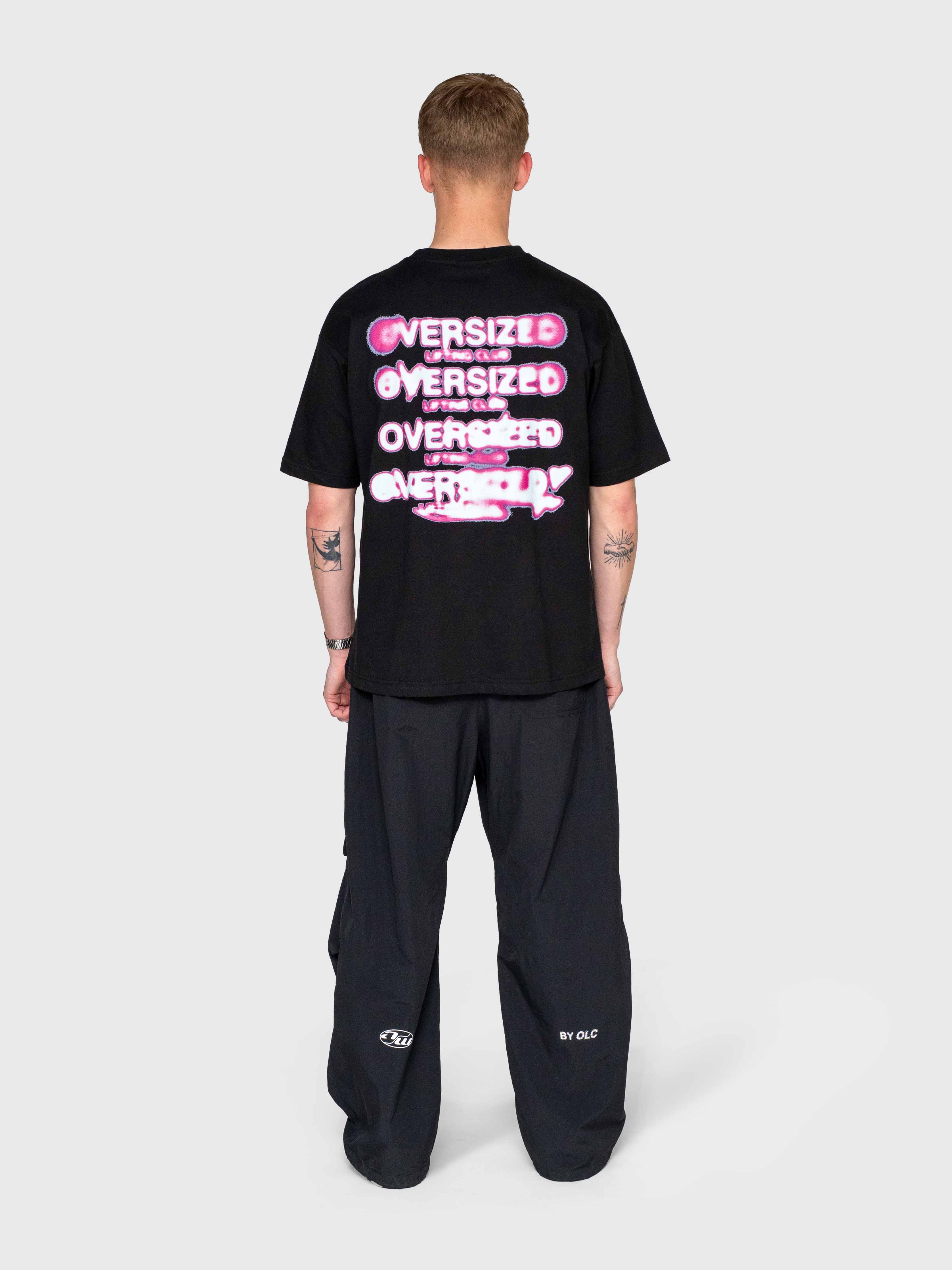 Smudgy Box Tee - Black/Pink