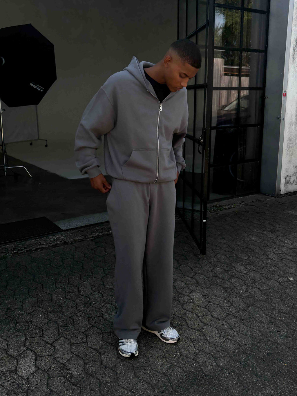 Confidence V2 Zip Hoodie - Steel/Black
