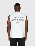 Heavyweight Cut Off Tee - White/Black