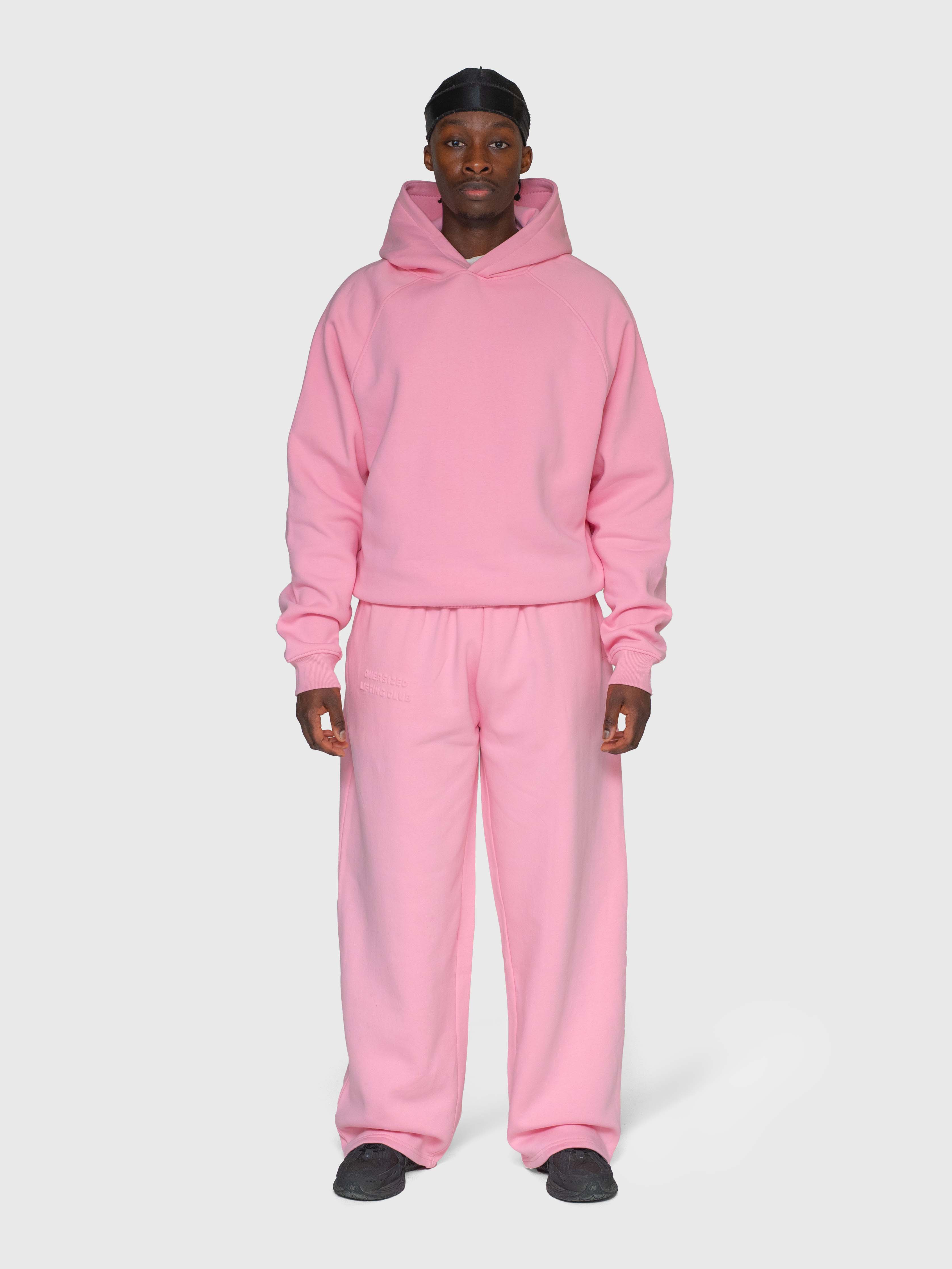 Cloud Raglan Hoodie - Pink